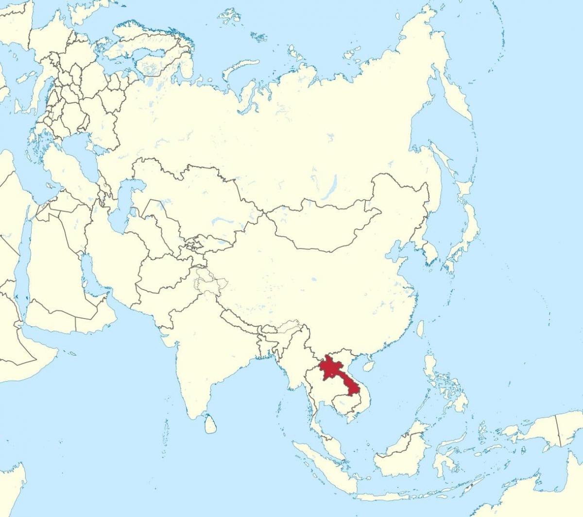 Kartta-aasiassa laos