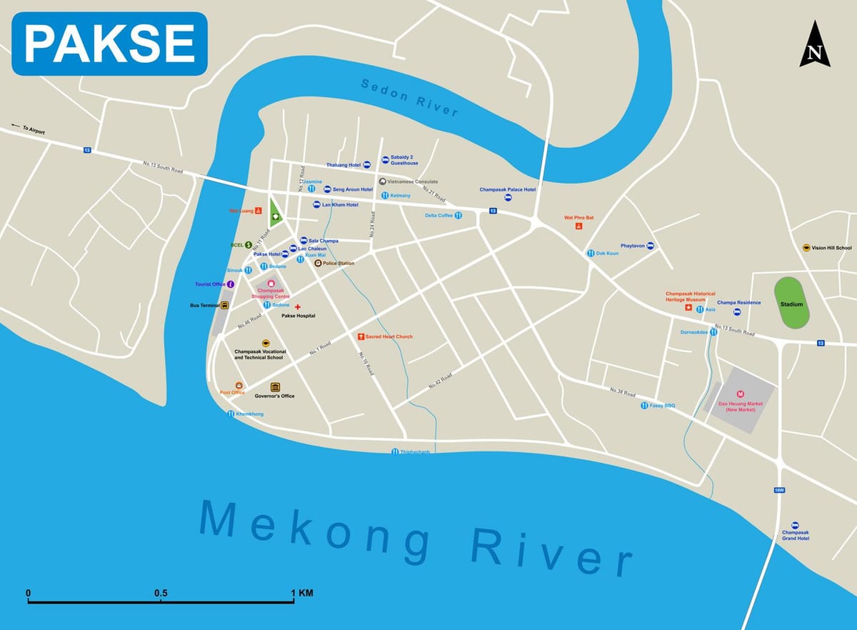 pakse kartta laos