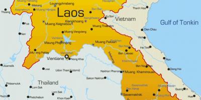 Laosin kartta