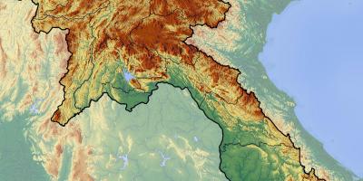 Kartta topografinen laos