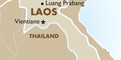 Kartta pääkaupunki laos 